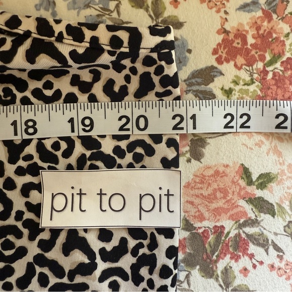 Womens VTG Y2K Tank Top Cami XL Coquette Lace Leopard White Black Fitted Preppy - Picture 4 of 10